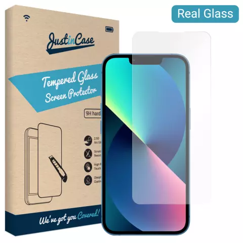 Verre tremp&eacute; Just in Case compatible avec iPhone 14 - verre tremp&eacute;