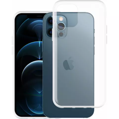 Just in Case Coque souple en TPU compatible avec iPhone 12 et iPhone 12 Pro - transparente