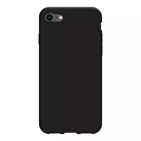 Just in Case Coque en TPU Souple avec Cordon compatible avec iPhone SE 2020 et iPhone SE 2022 - Noir