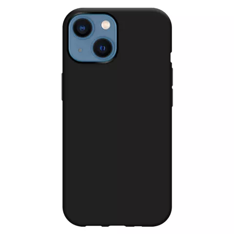 Just in Case Coque en TPU Souple avec Cordon compatible avec iPhone 13 Mini - Noir