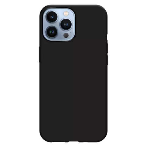 Just in Case Coque en TPU Souple avec Cordon compatible avec iPhone 14 Pro Max - Noir