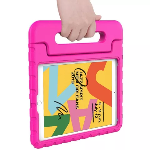 Coque Just in Case Kidscase Classic pour iPad 10,2 pouces - rose