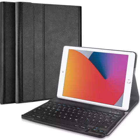 Just in Case Premium QWERTZ &Eacute;tui avec clavier Bluetooth compatible avec iPad 10,2&quot; - Noir