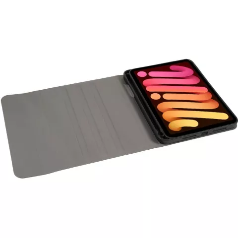 Just in Case Vintage Bluetooth Keyboard Cover QWERTY &eacute;tui compatible avec iPad mini 6 (2021) &amp; iPad mini 7 (2024) - bleu