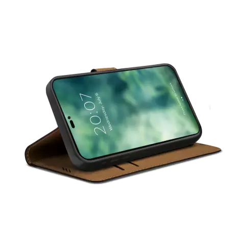 Xqisit NP Slim Wallet Selection &Eacute;tui antibact&eacute;rien compatible avec iPhone 14 Pro - noir