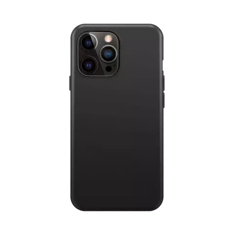 Xqisit NP Coque en silicone Anti Bac compatible avec iPhone 14 Pro - noir