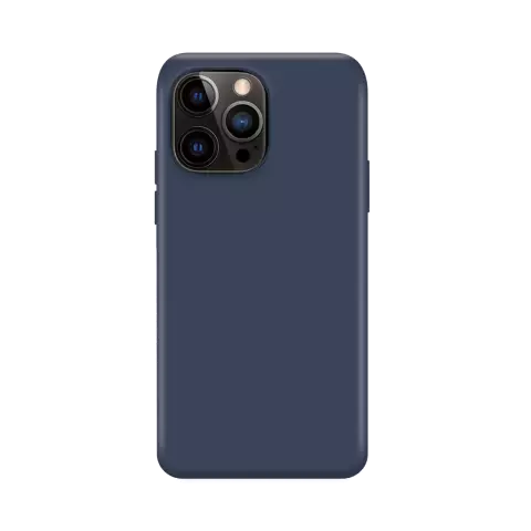 Xqisit NP Coque en silicone Anti Bac compatible avec iPhone 14 Pro - Bleu