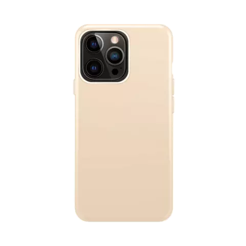 Xqisit NP Coque en silicone Anti Bac compatible avec iPhone 14 Pro - sable
