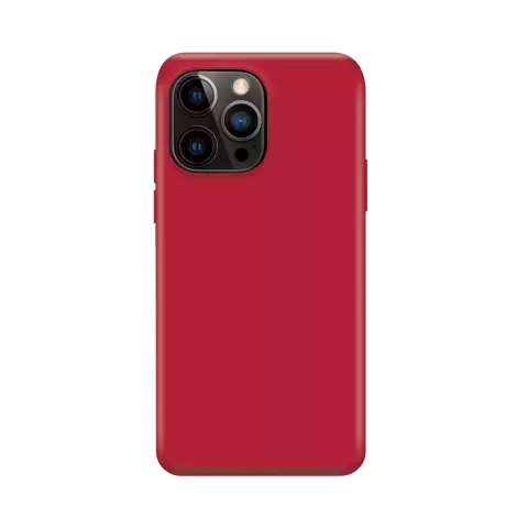Xqisit NP Coque en silicone Anti Bac compatible avec iPhone 14 Pro - rouge