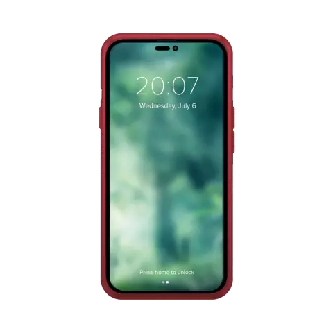 Xqisit NP Coque en silicone Anti Bac compatible avec iPhone 14 Pro - rouge