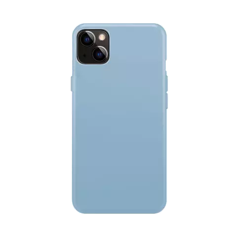 Xqisit NP Silicone Case Anti Bac &eacute;tui compatible avec iPhone 14 - bleu clair