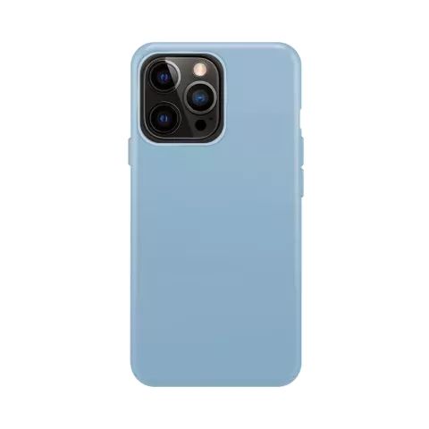 Xqisit NP Silicone Case Anti Bac &eacute;tui compatible avec iPhone 14 Pro - bleu clair
