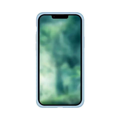 Xqisit NP Coque en silicone Anti Bac compatible avec iPhone 14 Plus - bleu clair