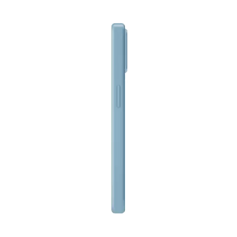 Xqisit NP Coque en silicone Anti Bac compatible avec iPhone 14 Plus - bleu clair