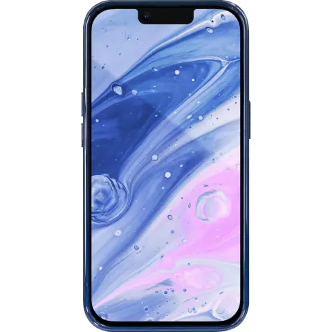 Coque Laut Huex Reflect compatible avec iPhone 14 - bleu fonc&eacute;