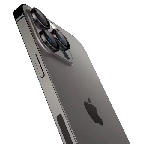 Spigen Glas tR EZ Fit Optik Pro Lens 2 Pack compatible avec iPhone 14 Pro et iPhone 14 Pro Max - noir