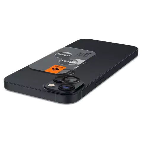 Spigen Glas tR EZ Fit Optik Pro Lens 2 Pack compatible avec iPhone 14 et iPhone 14 Plus - noir