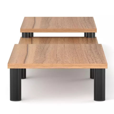 Support de moniteur en bois 3 pi&egrave;ces et support pour ordinateur portable pour le bureau