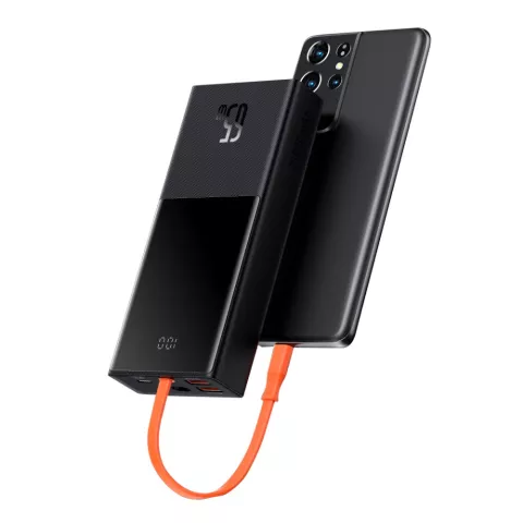 Baseus Elf 20000mAh PowerBank 65W USB-C Charge rapide pour ordinateur portable, t&eacute;l&eacute;phone et tablette