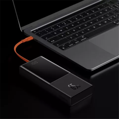 Baseus Elf 20000mAh PowerBank 65W USB-C Charge rapide pour ordinateur portable, t&eacute;l&eacute;phone et tablette