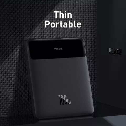 Baseus Blade 20000mAh 100W Banque d&#039;alimentation puissante pour ordinateur portable 2x USB-C PD 2x USB-A Charge rapide