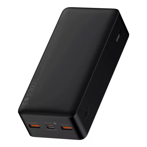 Baseus Bipow PowerBank XL 30000mAh 20W Tr&egrave;s grande capacit&eacute; avec &eacute;cran - Noir