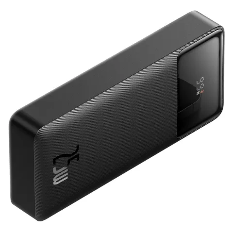 Baseus Bipow Powerbank 20000mAh 25W Charge Rapide Double port et c&acirc;ble USB-A et USB-C - Noir