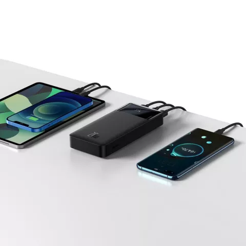 Baseus Bipow Powerbank 20000mAh 20W Charge Rapide Double USB-A et USB-C - Noir