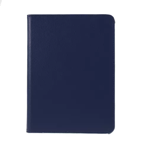 Grain De Litchi En Cuir compatible avec iPad Pro 12,9 Pouces (2018 2020 2021 2022) Couverture Rotative Avec Couverture - Bleu