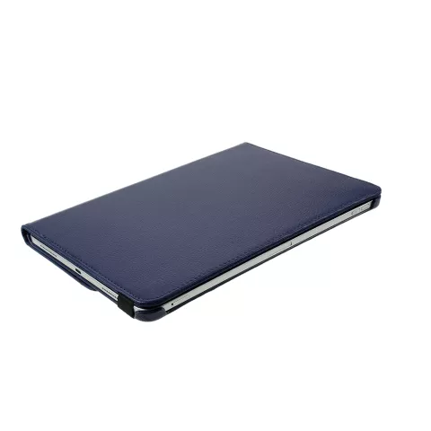 Housse en cuir Litchi Grain pour iPad Pro 12,9 pouces (2018 2020 2021 2022) avec couvercle - Bleu