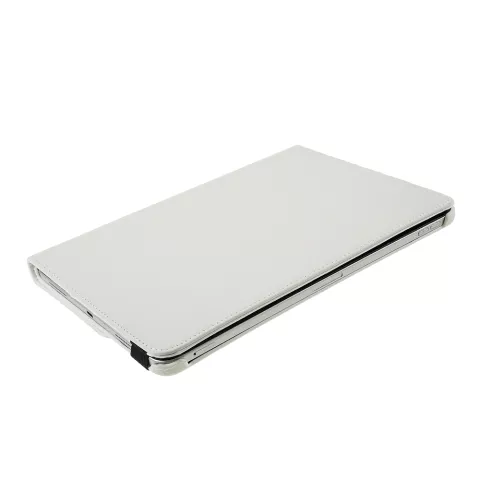 Grain De Litchi En Cuir compatible avec iPad Pro 12,9 Pouces (2018 2020 2021 2022) Couverture Rotative Avec Couverture - Blanc