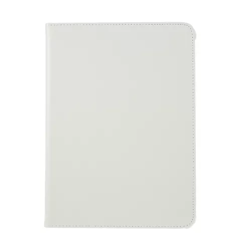Grain De Litchi En Cuir compatible avec iPad Pro 12,9 Pouces (2018 2020 2021 2022) Couverture Rotative Avec Couverture - Blanc
