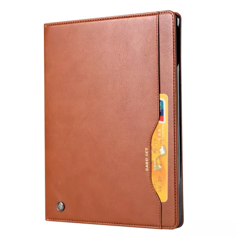 Cuir compatible avec iPad Pro 12,9 pouces (2018 2020 2021 2022) &Eacute;tui Portefeuille Portefeuille - Marron compatible avec Apple Pencil