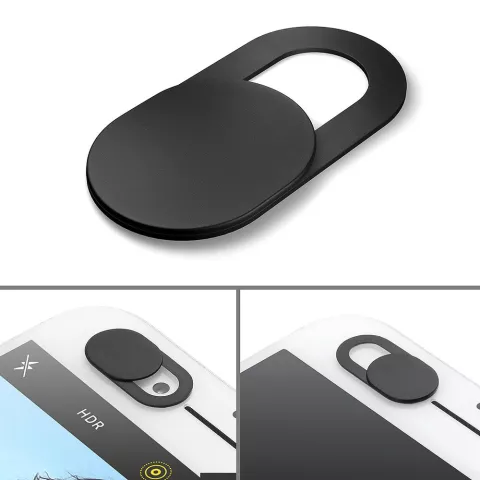 Webcam Cover 3 pi&egrave;ces Curseur de confidentialit&eacute; pour appareil photo - Tablette de t&eacute;l&eacute;phone portable compatible avec iPhone / iPad