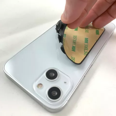 Tapis ventouse Support t&eacute;l&eacute;phone antid&eacute;rapant Silicone noir