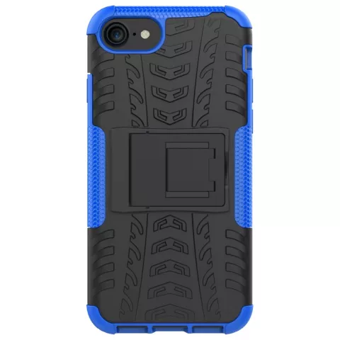 Coque standard hybride bleu noir compatible avec iPhone 7 8 SE 2020 SE 2022 housse antichoc