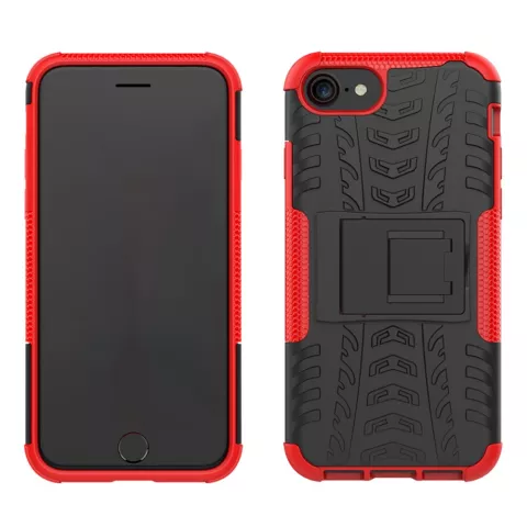 Coque de protection antichoc iPhone 7 8 SE 2020 SE 2022 - Rouge