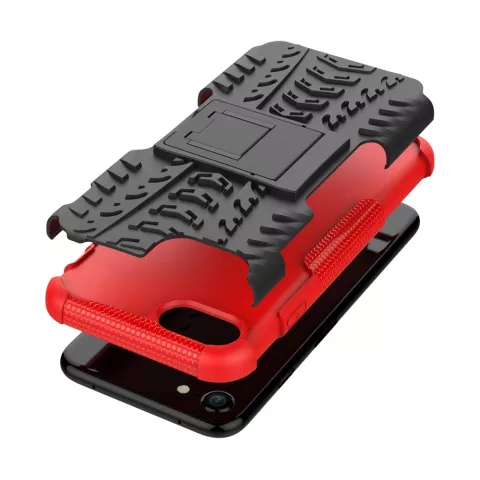 Coque de protection antichoc la coque compatible avec iPhone 7 8 SE 2020 SE 2022 - Rouge