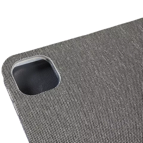 Tissu Faux Cuir compatible avec iPad Pro 12,9 Pouces 2018 2020 2021 2022 Housse De Couverture - Tissu Gris
