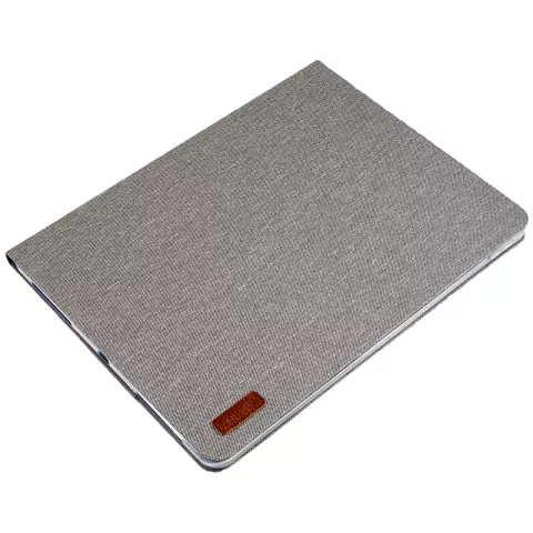 Tissu Faux Cuir compatible avec iPad Pro 12,9 Pouces 2018 2020 2021 2022 Housse De Couverture - Tissu Gris