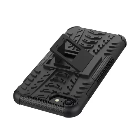 Coque hybride standard noire adapt&eacute;e aux iPhone 7 8 SE 2020 SE 2022, r&eacute;sistante aux chocs