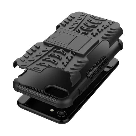 Coque hybride standard noire adapt&eacute;e aux iPhone 7 8 SE 2020 SE 2022, r&eacute;sistante aux chocs