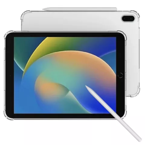 Coque TPU Protective Corners TPU compatible avec iPad 10e g&eacute;n&eacute;ration 10,9 pouces 2022 - transparente