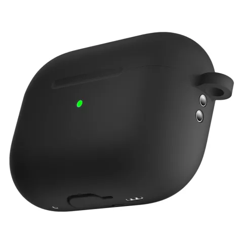 Housse en silicone Silicon Protection compatible avec AirPods Pro 1 / 2 - noire