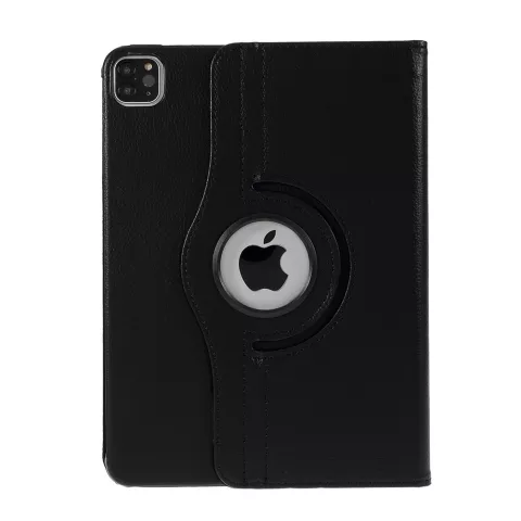 Couverture en Cuir Artificiel de Biblioth&egrave;que Rotative &agrave; 360&deg; compatible avec iPad Pro 12,9 Pouces (2018 2020 2021 2022) - Noir