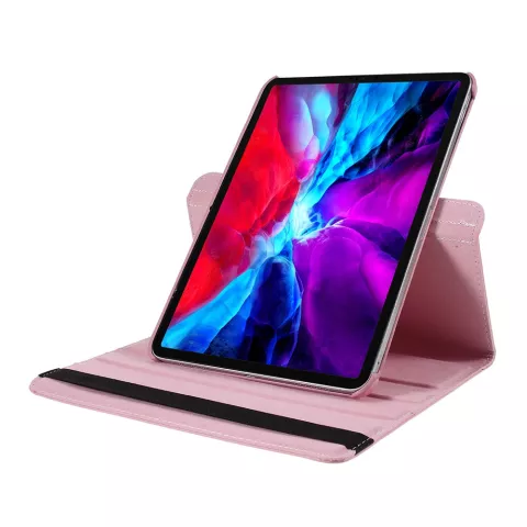 Biblioth&egrave;que rotative &agrave; 360&deg; compatible avec iPad Pro 11 pouces (2018 2020 2021 2022) &amp; iPad Air 4 et 5 - rose clair