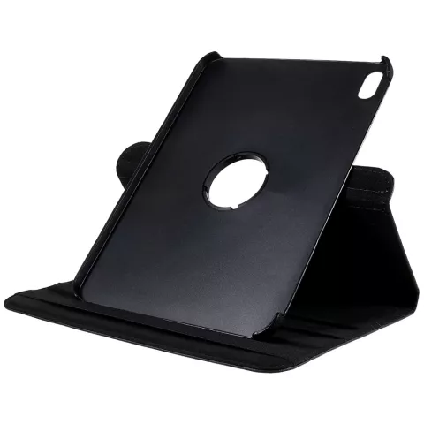 Housse en cuir artificiel pour biblioth&egrave;que rotative &agrave; 360 &deg; compatible avec iPad 10e g&eacute;n&eacute;ration 10,9 pouces 2022 - noir
