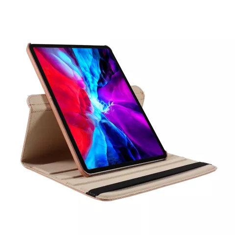 Biblioth&egrave;que rotative &agrave; 360&deg; compatible avec iPad Pro 11 pouces (2018 2020 2021 2022) et iPad Air 4 et 5 - Or rose