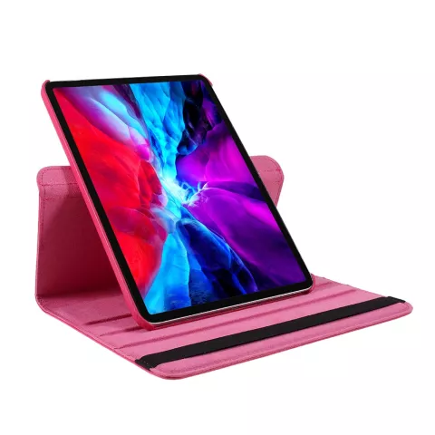 Housse de biblioth&egrave;que rotative &agrave; 360 &deg; compatible avec iPad Pro 11 pouces (2018 2020 2021 2022) et &agrave; l&#039;iPad Air 4 et 5 - rose