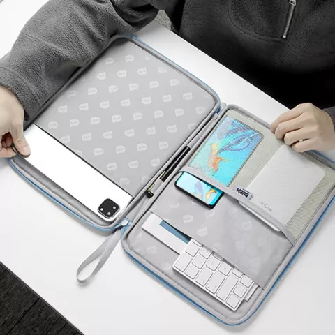 Housse en cuir artificiel Sleeve Pouch compatible avec iPad 10e g&eacute;n&eacute;ration 10,9 pouces 2022 - bleu clair